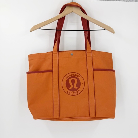 lululemon athletica Handbags - Lululemon Daily Multi-Pocket Canvas Tote 20L Burnt Orange